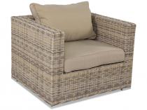 Fotel z technorattanu LIGURITO Beige