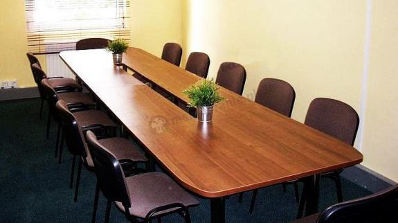 Stół konferencyjny dla 14 osób Samba - Wenge/czarne nogi - SZYBKA WYSYŁKA