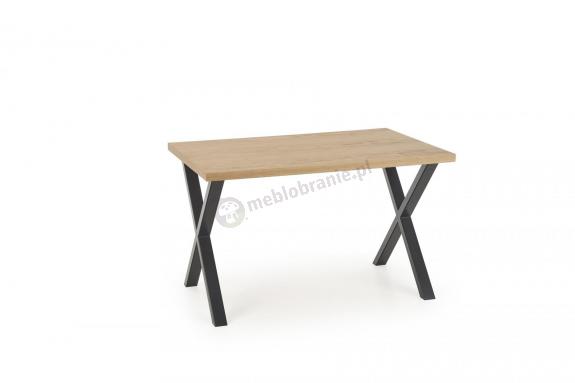 APEX nowoczesny stół na metalowej podstawie 140cm okleina naturalna
