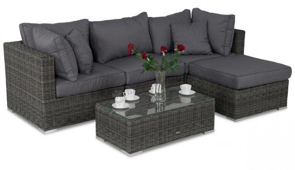 Meble technorattanowe LIGURITO V Dark Grey