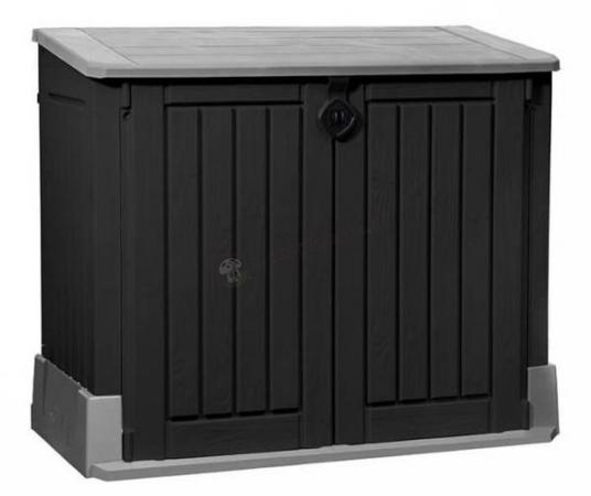 Szafa ogrodowa plastikowa Store It Out Midi Black/Grey 110x130cm