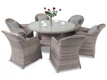 Meble obiadowe na taras Altito Sei Dining Dim Grey & Taupe