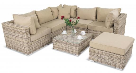 Narożnik technorattanowy LIGURITO IX Beige