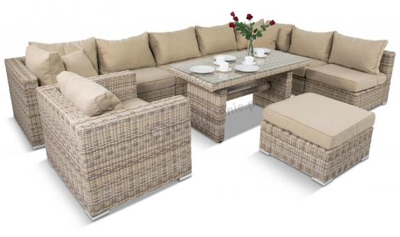 Zestaw wypoczynkowy na taras LIGURITO X Plus Beige + fotel