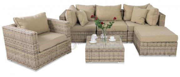Meble tarasowe technorattan LIGURITO VI Beige