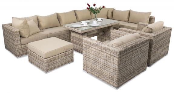 Zestaw wypoczynkowy na taras LIGURITO X Plus Beige + 2 fotel