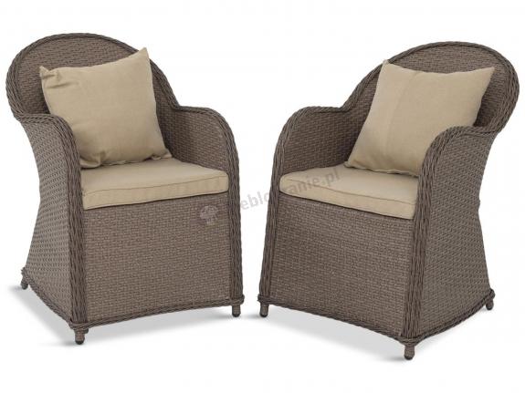Komplet foteli z technorattanu Altito Zebra & Beige