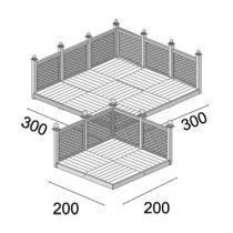 Taras modułowy 300 x 300 full