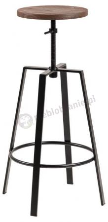 Industrialny hoker Goose z regulacją wysokości stołek barowy 41x87 cm