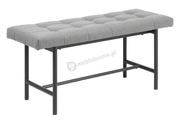 Szara ława pufa do przedpokoju Sigfrid 100cm