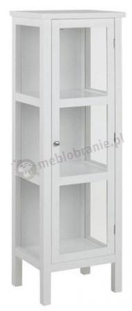 Actona Eton biała przeszklona witryna 45x137cm