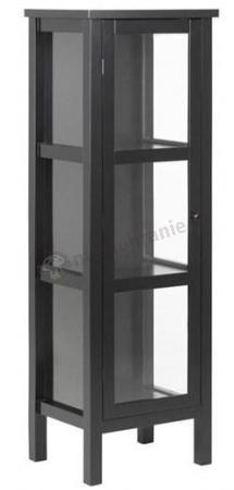 Actona Eton czarna przeszklona witryna 46x137cm