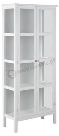 Biała witryna do jadalni Eton Actona biała przeszklona 80x180cm