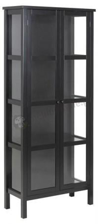Witryna czarna do salonu Eton Actona 80x180cm