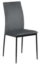 Krzesło Demina szare z wysokim oparciem