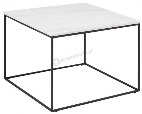 Actona Bolton kwadratowy stolik z marmurowym blatem 60cmx60cm