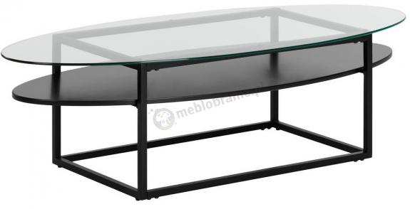 Actona Loke nowoczesny stolik ze szklanym blatem 140x60cm