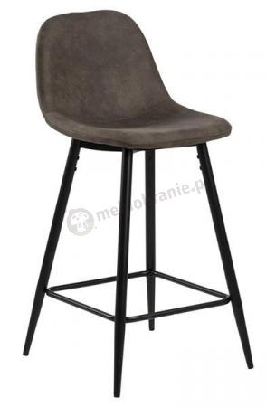 Actona Wilma brązowy tapicerowany hoker 91cm