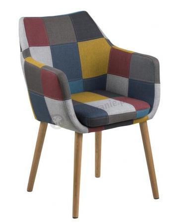 Actona Nora krzesło patchwork kolorowy