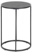 Actona Seaford czarny stolik z okrągłym blatem