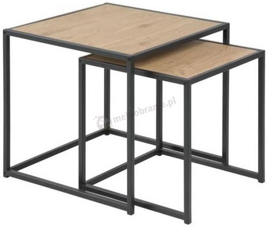 Komplet dwóch stolików kawowych Seaford Dąb