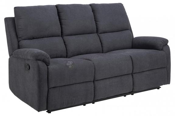 Rozkładana sofa Sabia trzyosobowa szara tapicerowana