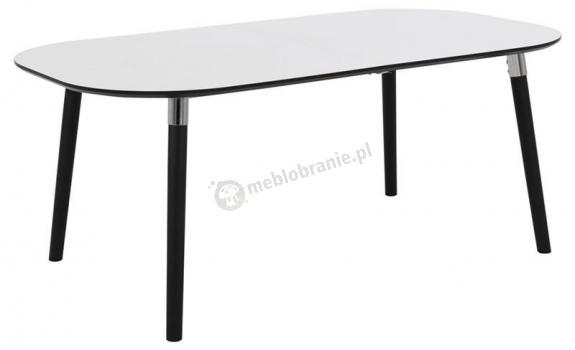 Actona Pippolo rozkładany stół 180-280cm biało-czarny