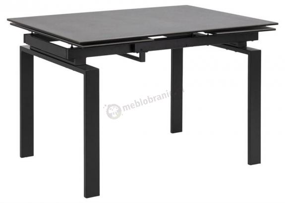 Actona Huddersfield stół z rozkładanym szklanym blatem 120-200cm czarny