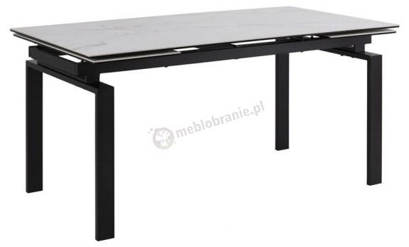Actona Huddersfield stół rozkładany biało-czarny 160-240cm