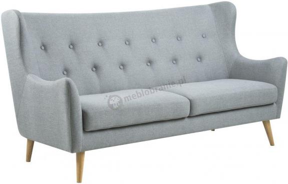 Actona Kamma sofa Retro Uszak jasnoszara trzyosobowa