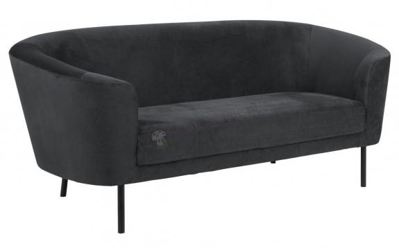 Actona BILOXI trzyosobowa sofa Glamour Ciemnoszara