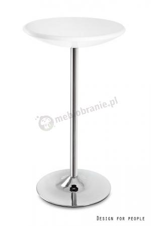 Wysoki stolik Round 60 cm nowoczesny biały