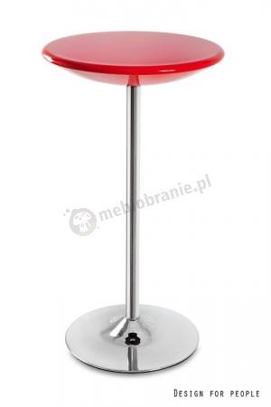 Wysoki stolik Round 60 cm nowoczesny czerwony