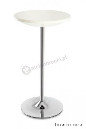 Wysoki stolik Round 60 cm nowoczesny beżowy