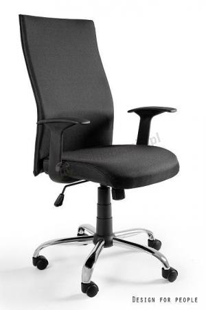 Fotel biurowy z mechanizmem tilt Black on Black tkanina materiałowa