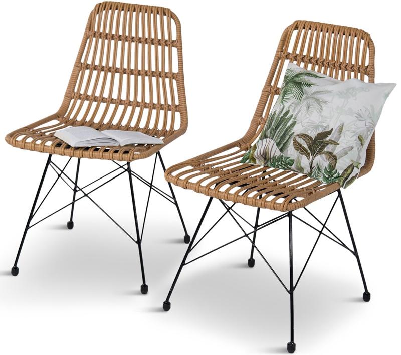 Krzesła plecione do jadalni