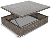 Stolik podnoszony technorattan Nilamito 120x90 Double Brown