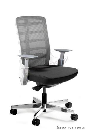 Fotel ergonomiczny Spinelly M regulowany biały bez zagłówka