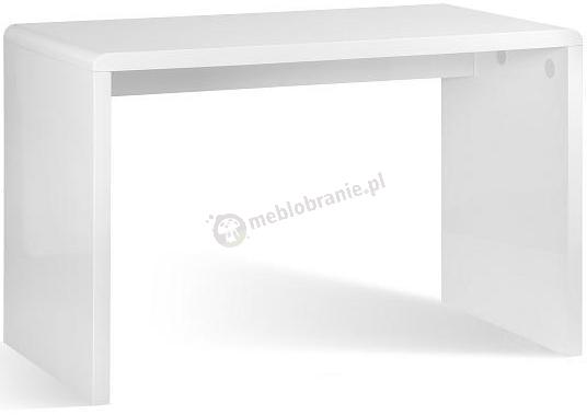 Minimalistyczne biurko białe Bise 120x60 wysoki połysk