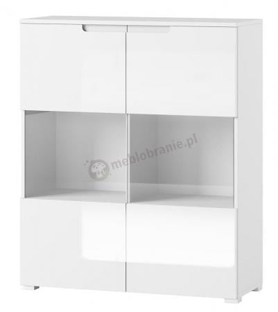 Witryna przeszklona 100cm Selene 27 biały połysk