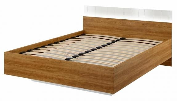Łóżko do sypialni 160x200 ze stelażem i skrzynią Zefir 76