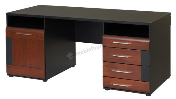 Eleganckie Biurko Vievien 16 dąb koniak premium 175x77