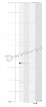 Szafa dwudrzwiowa Selene 22 z lustrem 60cm biały połysk