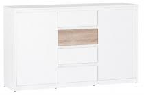 Nowoczesna komoda Wenecja 06 biała 145x38x90