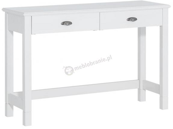 Lakierowana toaletka Madison 23 z litego drewna biała 114x42