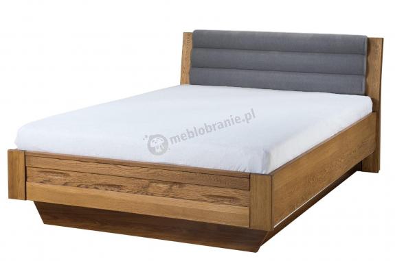 Łóżko Velvet 74 ze stelażem i pojemnikiem 140x200 dębowe