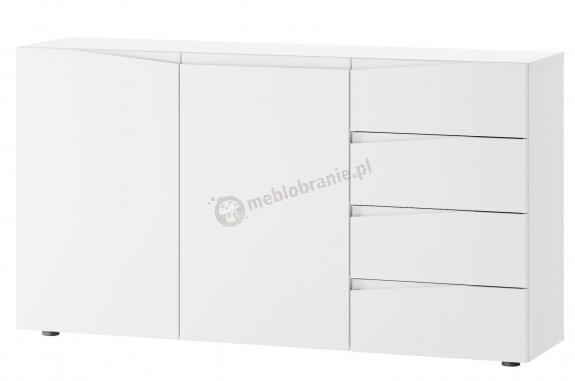 Praktyczna komoda 150x38x83 Lucca 02 biała