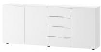Duża komoda Lucca 03 w białym macie 200x38x83