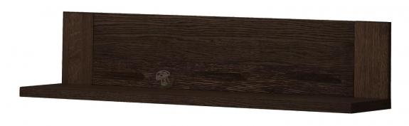 Półka ścienna 111cm Velvet 34 dąb czarny
