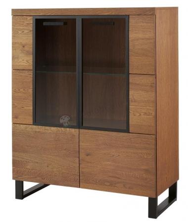Witryna do salonu Pratto 15 dąb rustical loft